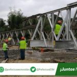 Construcción del puente bailey beneficiará a los habitantes del camino vecinal Santa Rosa