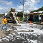 Trabajo conjunto para desinfectar calles de Rioverde