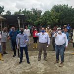 Viceprefecto constató avance de obras en varias comunidades de Quinindé.