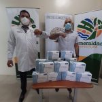 UNAMYDESC entrega pruebas de antígeno al Hospital de Esmeraldas.