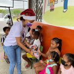 Prefectura realizó agasajo niños del barrio Lucha de los Pobres.