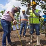 Prefectura construye un nuevo sistema de riego en Malimpia