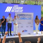 Prefecta Roberta Zambrano participa de la visita del Presidente del Ecuador en la ciudad de Esmeraldas.