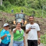 PREFECTURA DE ESMERALDAS ACTÚA DE MANERA INMEDIATA ANTE EMERGENCIA VIAL EN LA PARROQUIA CHINCA